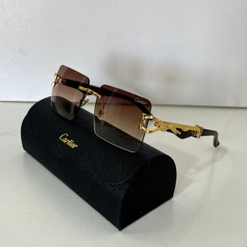 Leopard Square Brown