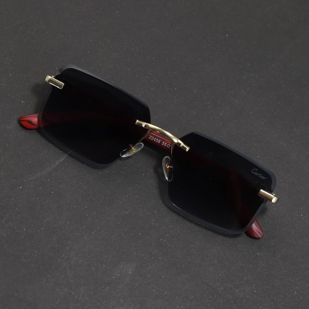 Vintage Rimless Black